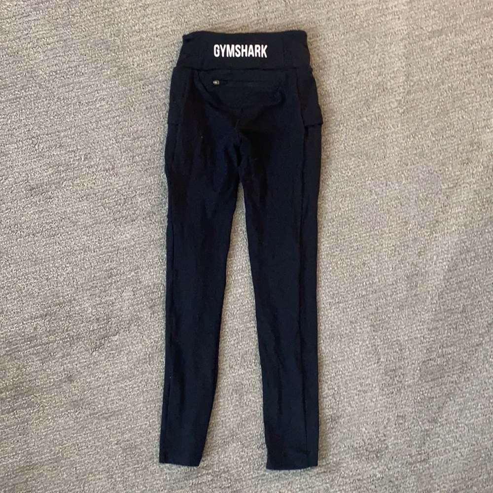 Gymshark Black Leggings w/ Zipper Pockets